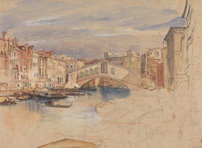 Venezia - Il Canal Grande e il Rialto da John Frederick Lewis